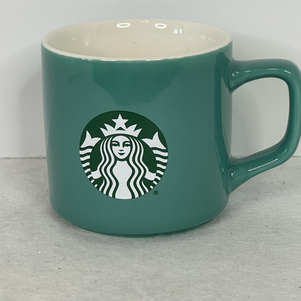 Starbucks 2021 Mug Siren Logo 11oz Coffee Mug Cup Aqua Teal Seafoam Green